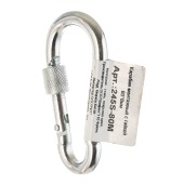 Карабин монтажный с замком 8 * 80 мм, V.I.Pet