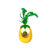 Игрушка-неваляшка WOGY Ананас (19 * 7 см) для кошек с кошачей мятой и перьями