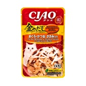 INABA Kinnodashi пауч для кошек (ТУНЕЦ, КУРИЦА В ЖЕЛЕ), 60 г