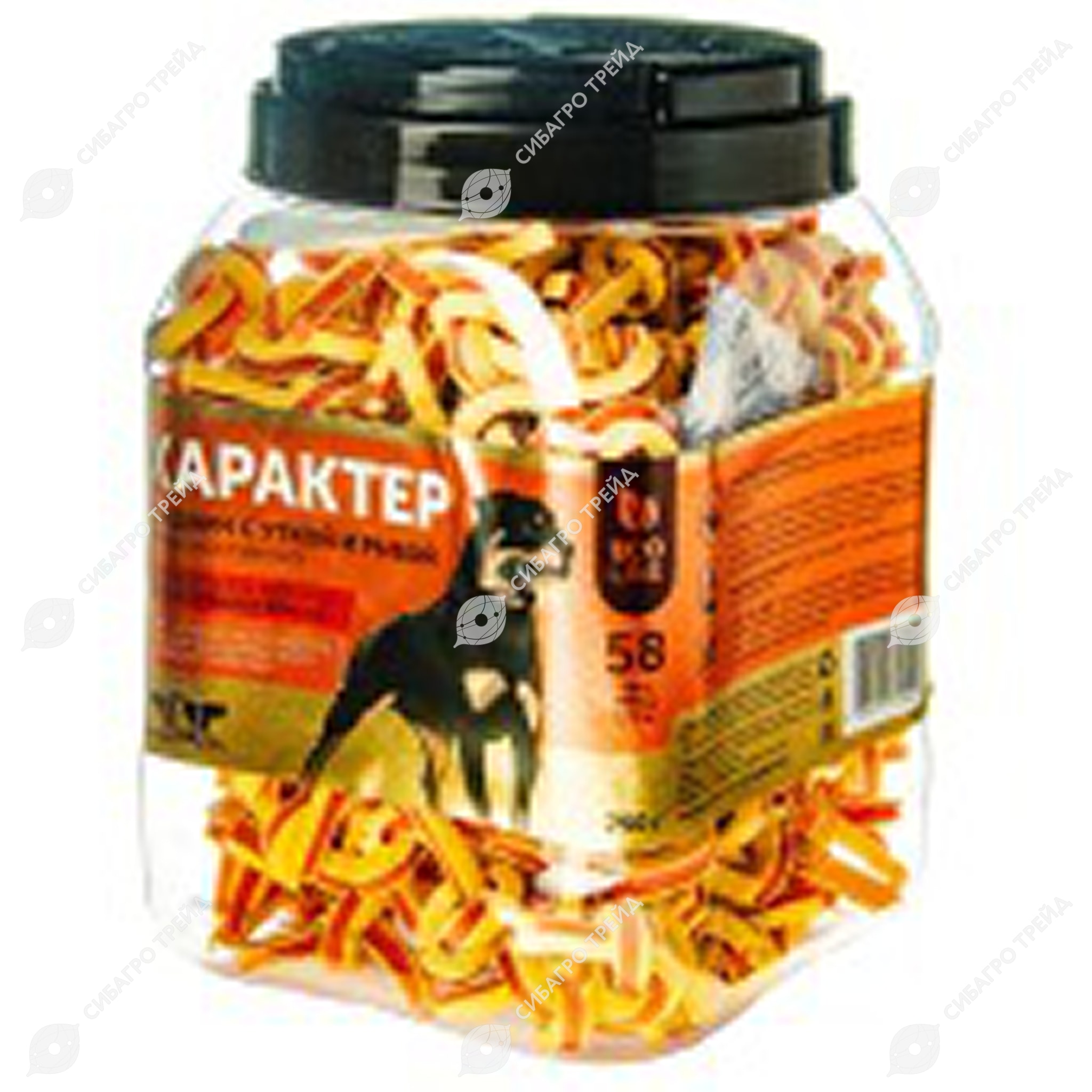 Лакомство ХАРАКТЕР сендвичи для собак с уткой и рыбой, 750 г, GREENQZIN