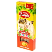HAPPY JUNGLE палочки для мелких грызунов, мёд и ягоды, 3 шт, 90 г