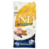 N&D ANCESTRAL GRAIN для собак средних и крупных пород (ЯГНЁНОК, ЧЕРНИКА), 12 кг