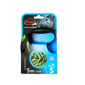 Рулетка SAFARI S (5 м, 12 кг) трос, зеленый тигр, FLEXI