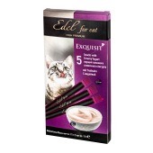 Лакомство EDEL CAT крем-суп для кошек (ЙОГУРТ СЛИВОЧНЫЙ, ИНДЕЙКА), 5 шт