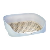 Туалет-лоток МОНАКО c высоким бортом (48 * 37 * 13 см) для собак, серый, STEFAN