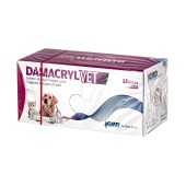 DAMACRYL (ПГА) плетеная рассасывающаяся нить (1 * 75 см, 3-0) с иглой 22 мм, 3/8, обратно-режущая, 12 шт