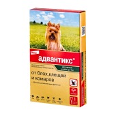 АДВАНТИКС капли для собак до 4 кг, 1 пипетка