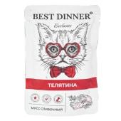 BEST DINNER EXCLUSIVE пауч для котят (ТЕЛЯТИНА), 85 г.