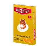 ИНСЕКТАЛ КОМБО капли на холку для кошек 4 - 8 кг, 3 шт