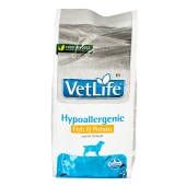 VET LIFE HYPOALLERGENIC для собак при пищевой аллергии (РЫБА, КАРТОФЕЛЬ), 2 кг