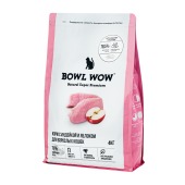 BOWL WOW для кошек (ИНДЕЙКА, КУРИЦА, ЯБЛОКО), 4 кг