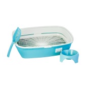 Набор АЛЬБУС (туалет, сетка, бортик, совок мяус, миска мяус 300 мл), тиффани