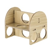 Домик WOGY (17 * 8 * 6,5 см) для грызунов, с горкой, дерево