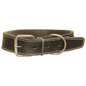 Ошейник №35 кожаный (ДВОЙНОЙ), КАСКАД