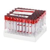 Пробирка вакуумная, цвет КРАСНЫЙ (активатор свёртывания, для исследования сыворотки), 6 мл, 100 шт