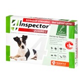 INSPECTOR QUADRO капли для собак 4 - 10 кг, 3 пипетки
