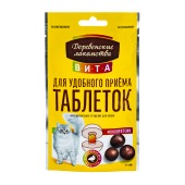 ДЕРЕВЕНСКИЕ ЛАКОМСТВА ВИТА угощение с уткой для приема таблеток для кошек, 40 г