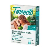 FORSECTO капли на холку для собак 20-30 кг, 3 мл (2 пипетки) (Годен до 31.05.2026 г.)
