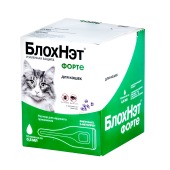 БЛОХНЭТ ФОРТЕ капли для кошек, 0,5 мл, упаковка 10 блистеров