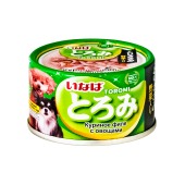 INABA Toromi консервы для собак (КУРИЦА, ОВОЩИ В БУЛЬОНЕ), 80 г