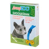 ДОКТОРZOO БИО ошейник для кошек и мелких собак СИНИЙ, 35 см