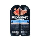 ALPHAPET паштет для кошек (ЛОСОСЬ), 80 г