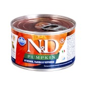 N&D PUMPKIN влажный корм для щенков мелких пород (ЯГНЕНОК, ЧЕРНИКА), 140 г