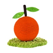 Игрушка-когтеточка WOGY Апельсин на подставке (23 * 23 * 27 см) для кошек 