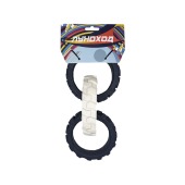 Игрушка-перетяжка Цепь из трех колес, 27 см, метеоритный серый + лунный бежевый, ЛУНОХОД