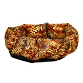 Лежанка овальная рыжик бязь (55 * 45 * 15 см), BLACK CAT