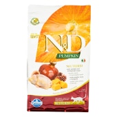 N&D PUMPKIN для стерилизованных кошек (ПЕРЕПЕЛ, ТЫКВА, ГРАНАТ), 1,5 кг