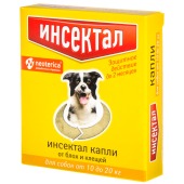 ИНСЕКТАЛ капли для собак 10 - 20 кг, 1 пипетка