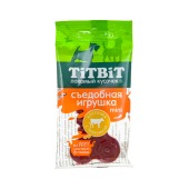 TITBIT лакомство съедобная игрушка косточка с телятиной mini