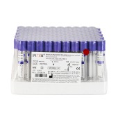 Пробирка вакуумная, цвет ФИОЛЕТОВЫЙ (K3E, гематологические исследования крови), 9 мл, 100 шт