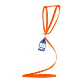 Комплект шлейка (ОШ до 25 см) и поводок (1,2 м), 1,2 см, ОРАНЖЕВЫЙ, ДАРЭЛЛ