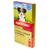 АДВАНТИКС капли для собак 10 - 25 кг, 4 пипетки