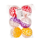 Мячик сетчатый с бубенчиком, 6 шт, ЗООНИК