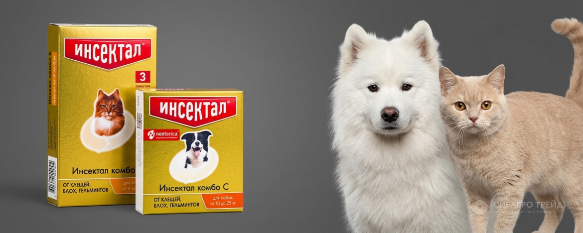 Поступление! Капли на холку Инсектал Комбо по 3 шт в упаковке Поступление! Капли на холку Инсектал Комбо по 3 шт в упаковке