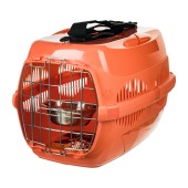 Переноска СПУТНИК-2 с металлической дверцей, наплечный ремень + миска, до 12 кг (33 * 49 * 32 см)