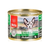 BLITZ Holistic консервы для стерилизованных кошек (КРОЛИК, ИНДЕЙКА), 200 г