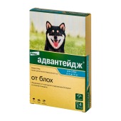 АДВАНТЕЙДЖ капли для собак 4 - 10 кг, 4 пипетки
