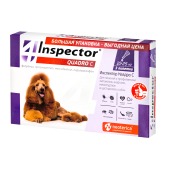 INSPECTOR QUADRO капли для собак 10 - 25 кг, 3 пипетки