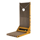 Домик-когтеточка WOGY (56 * 28 * 30 см) с дразнилками помпон 2 шт, для кошек