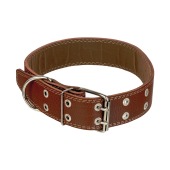 Ошейник №45 кожаный (ПОДКЛАД), ЧК