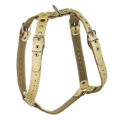 Шлейка кожаная для питбуля, ЧК