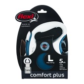 Рулетка COMFORT PLUS L (5 м, 60 кг) ремень, синий, FLEXI