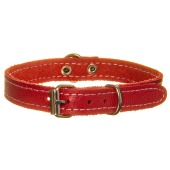 Ошейник №12 кожаный (КОЛЬЦО ПОСЕРЕДИНЕ), КАСКАД