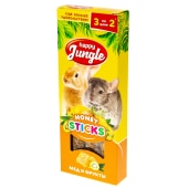 HAPPY JUNGLE палочки для мелких грызунов, мёд и фрукты, 3 шт, 90 г