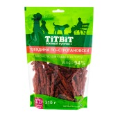 TITBIT лакомство говядина по-строгановски для собак всех пород, 310 г - XXL выгодная упаковка