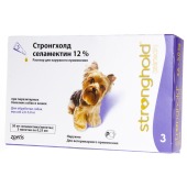 СТРОНГХОЛД для собак 2,6 - 5 кг, 3 пипетки